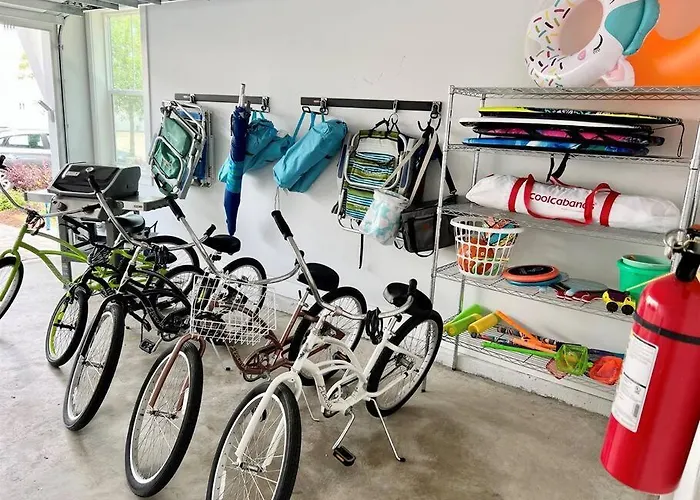 30A Top Rated! Heated Resort Pool+Golf Cart+Bikes+Bunks+Beach Gear