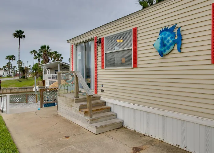 Furnished Deck: Waterfront Port Isabel Cottage!