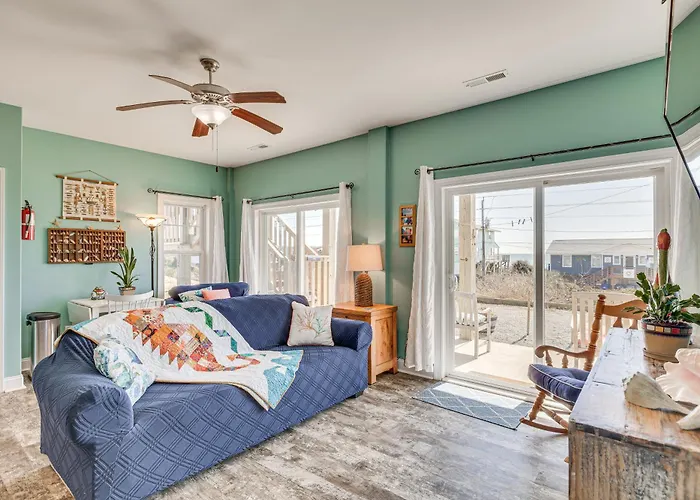 Ocean-View Apt In Emerald Isle - Walk To Beach