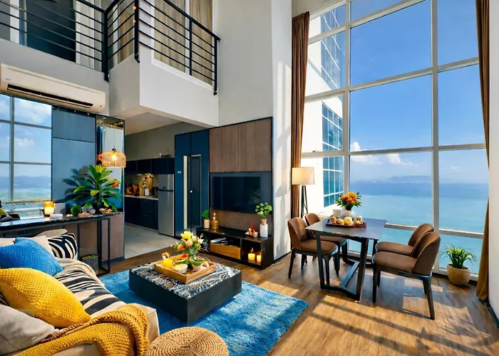 Sea View High Floor 2Br Duplex In Georgetown,Penang - Maritime Suite 2006