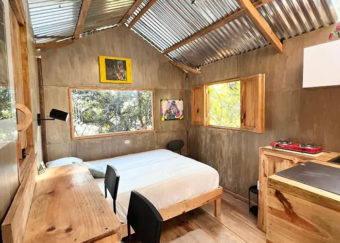 Eb5 Escape- Yellow Contemporary Tiny Space,San Marcos La Laguna