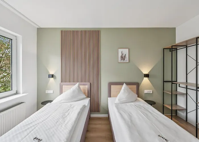 NEU Apart-Hotel Kraut 24-7 Check In Nähe Messe-Airport