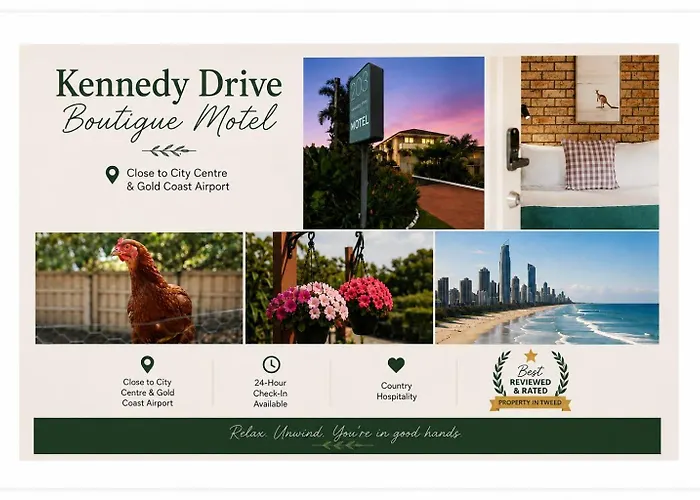 Kennedy Drive Boutique Motel & Nursery- Close To City Centre & Airport - 24 Hour Self Check-In