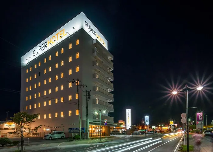 Super Hotel Yamagata Sakurambo-Higashine Station Front